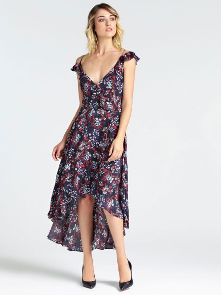 Guess Jurk In Viscose Bloemenprint guess kopen in de aanbieding