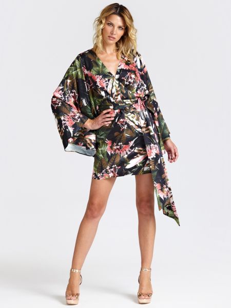 Guess Jurk Met Natuurprint guess kopen in de aanbieding