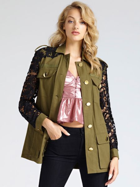 Guess Jack Met Kanten Detail guess kopen in de aanbieding