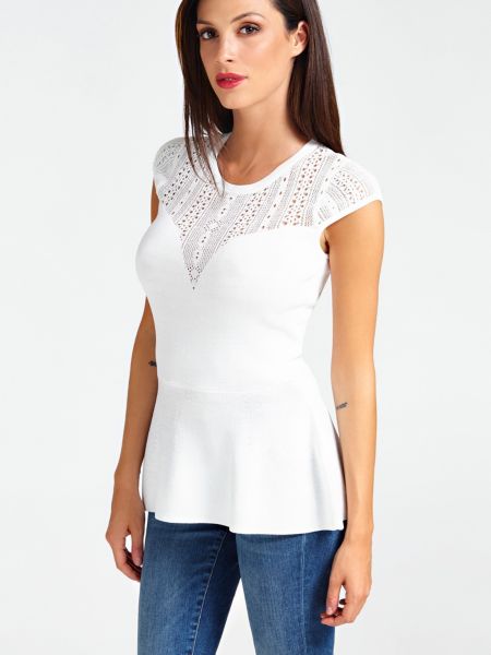 Guess Trui Met Ruche guess kopen in de aanbieding