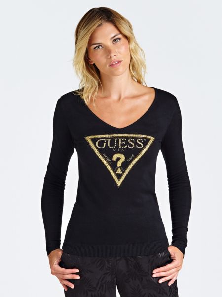 Guess Trui Logo Siersteentjes guess kopen in de aanbieding