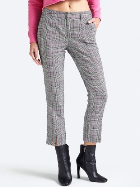 Guess Broek Lage Taille Tartan guess kopen in de aanbieding