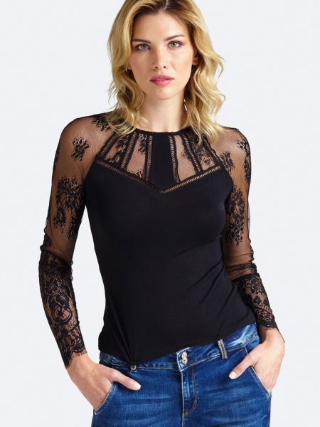 Guess Top In Kant Transparante Look guess kopen in de aanbieding