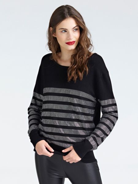 Guess Trui Streeppatroon Studs guess kopen in de aanbieding