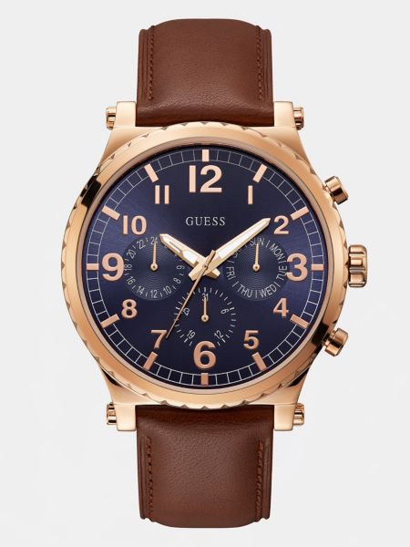 Guess Multifunctioneel Horloge Van Leer guess kopen in de aanbieding